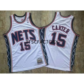 Dres Brooklyn Nets CARTER 15 Retro 2006-07 Mitchellness Bijela Swingman - Muške
